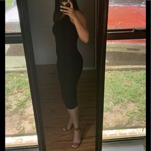 Michael Kors V-neck Ribbed Dress